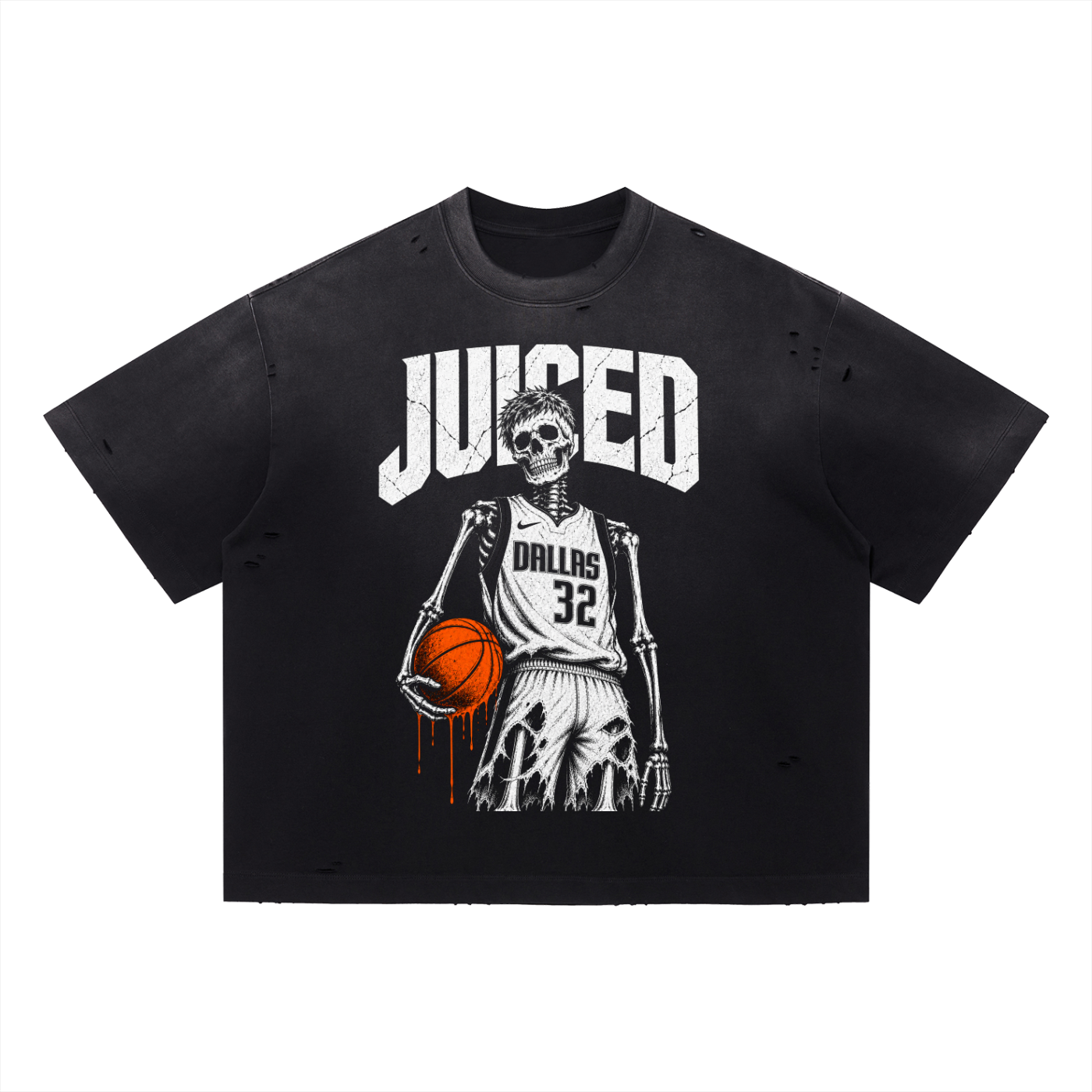 Vintage Washed Distressed Boxy Oversized T-Shirt